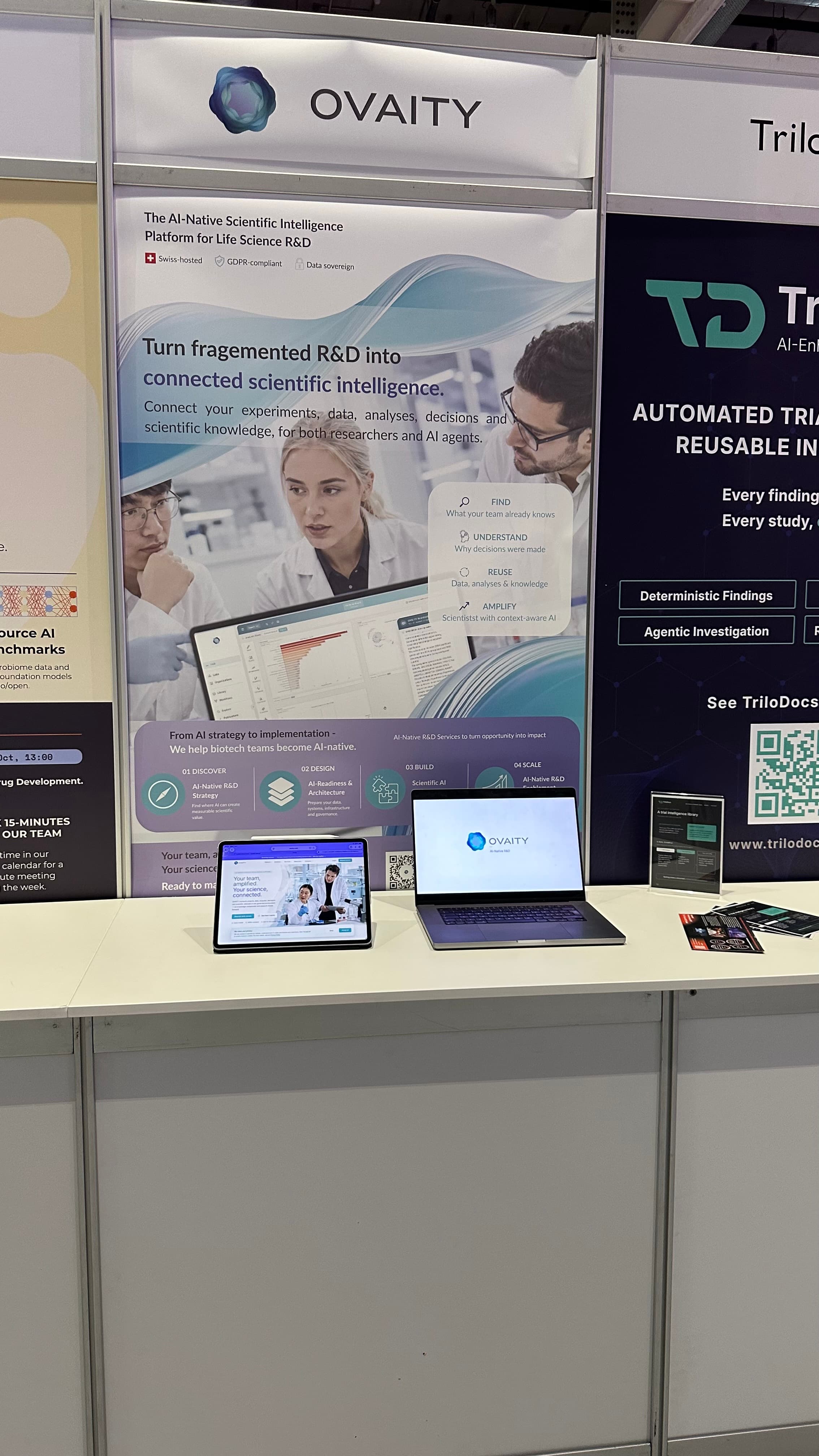 OVAITY booth at BioTechX 2026