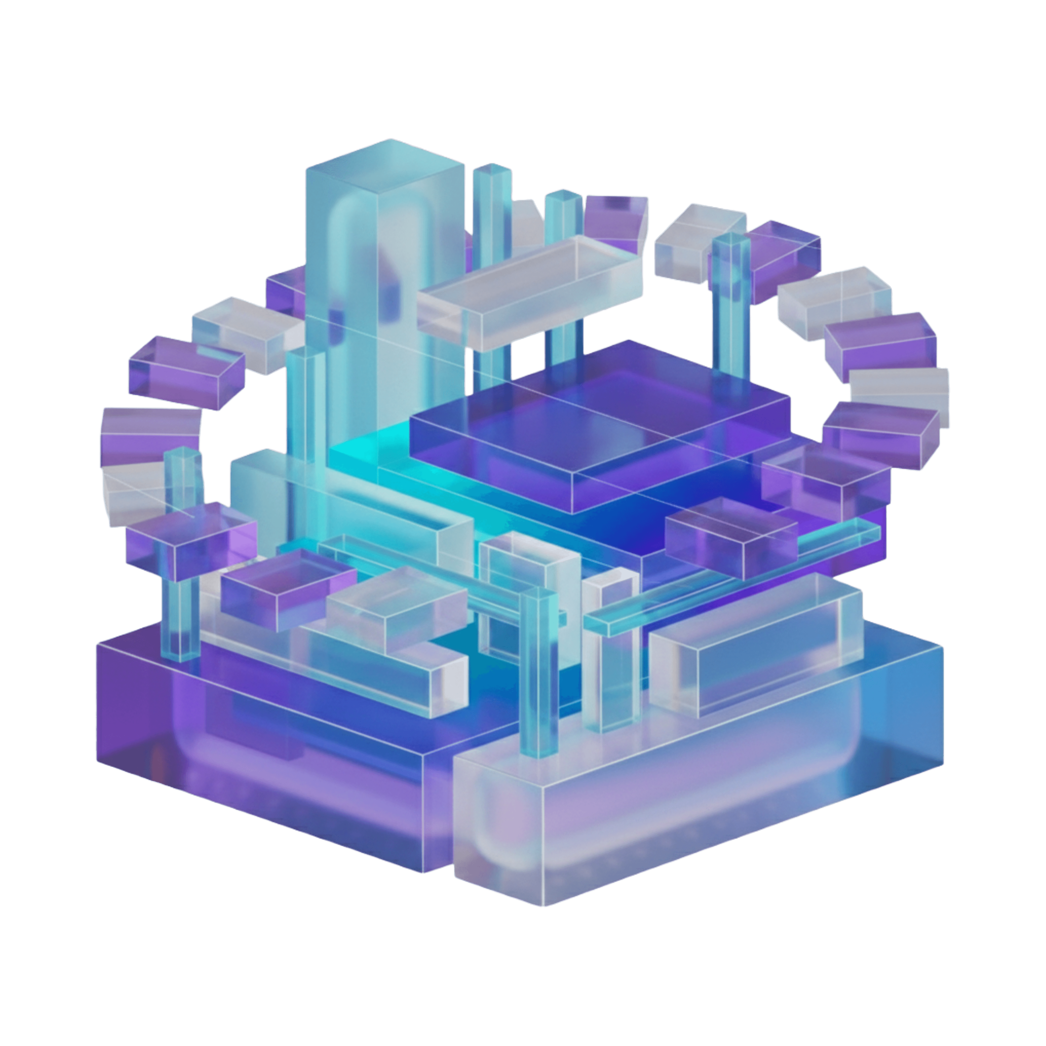Abstract illustration representing scalable research plans
