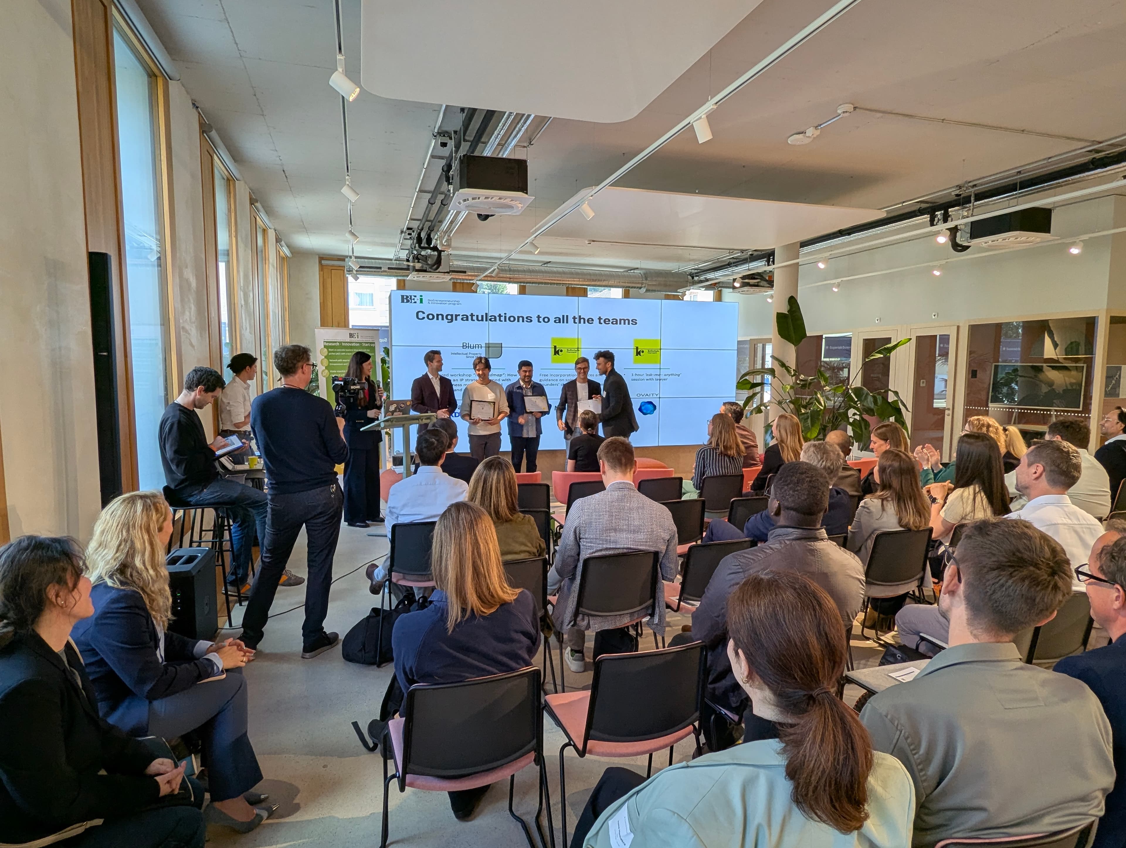 BEI Demo Day presentation moment