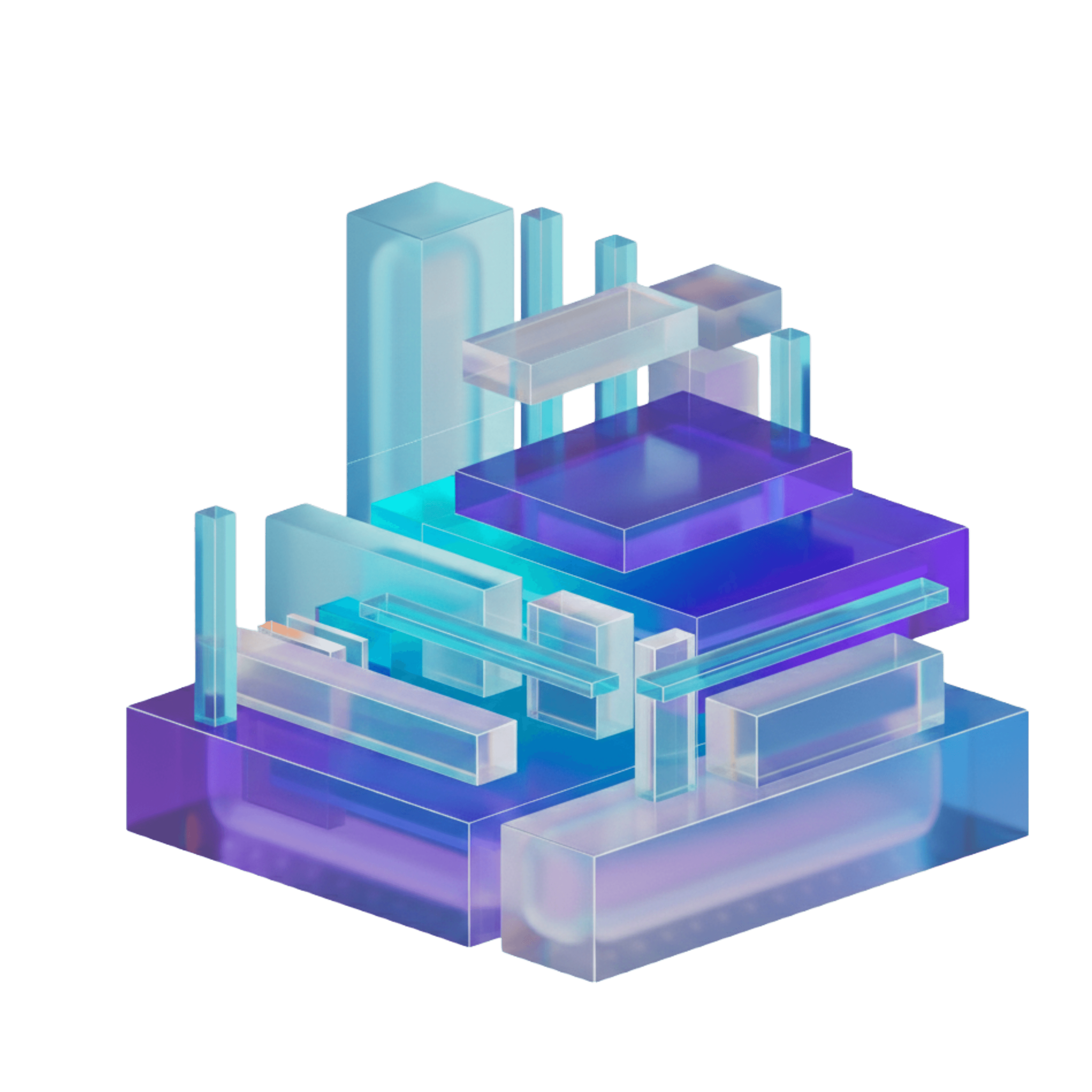 Abstract illustration representing a collaborative research workflow